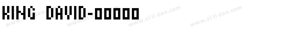 KING DAVID字体转换